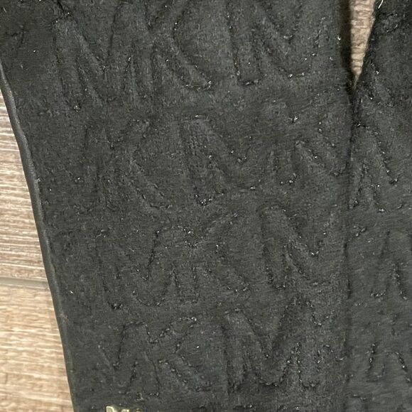 Michael Kors Womens Quilted Logo Gloves Medium Black - Picture 4 of 7